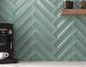 Maniscalco - Contour 3 in. x 12 in. Groove Tiles - Green Installed