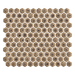 Maniscalco - Chameleon Series - 1" x 1" Porcelain Hex Mosaic - Rustic Sunset