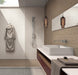 Maniscalco - Chameleon Series - 1" x 1" Porcelain Hex Mosaic - Rustic Sunset wall and floor installation