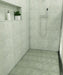 Maniscalco - Chameleon Series - 1" x 1" Porcelain Hex Mosaic - Sage Green floor installation