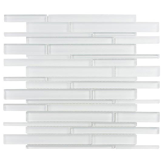 Bellagio - Cane Solids Collection - Glass Mosaic - Super White