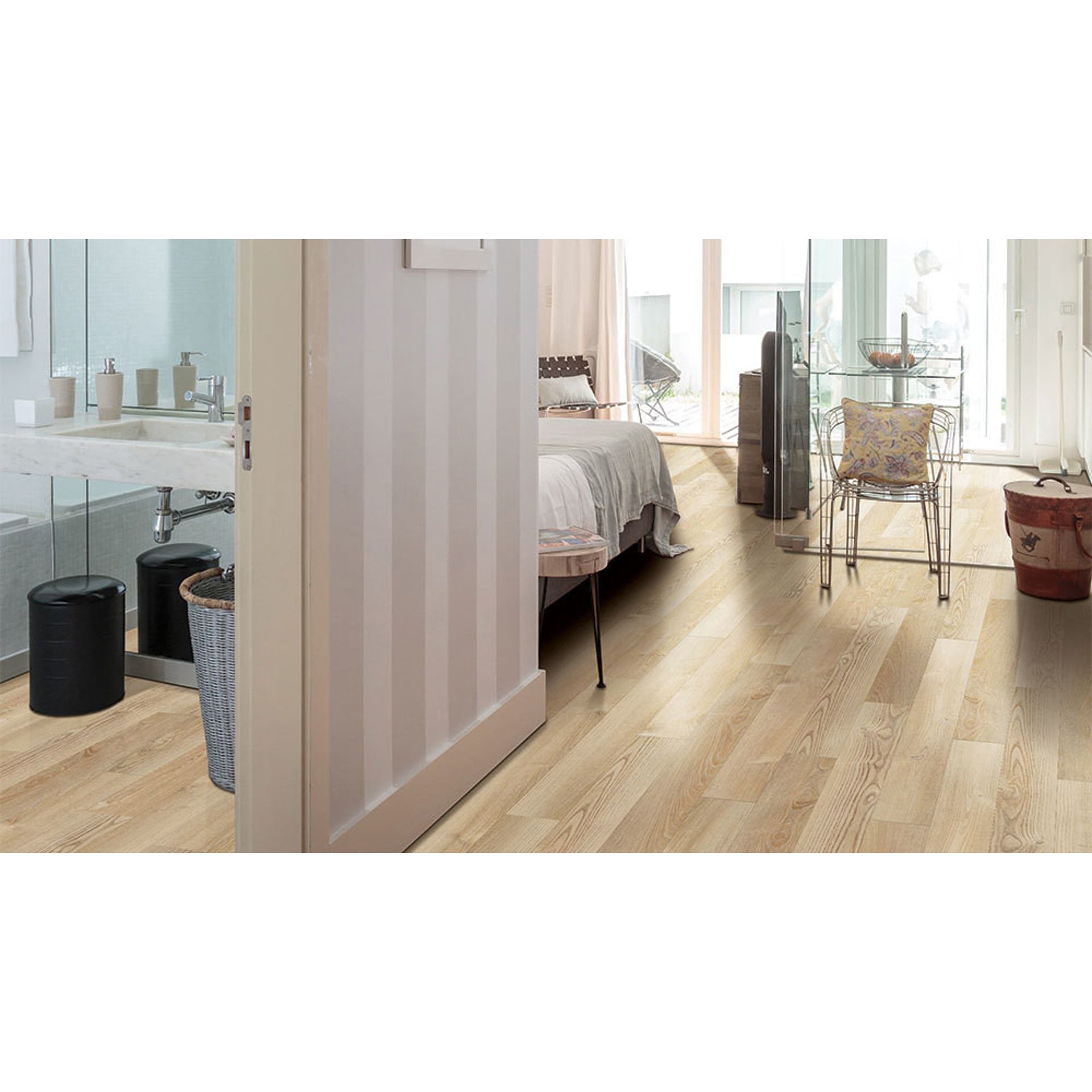 COREtec Plus  5 in. x 48 in. Waterproof Vinyl Plank - Wheldon Oak