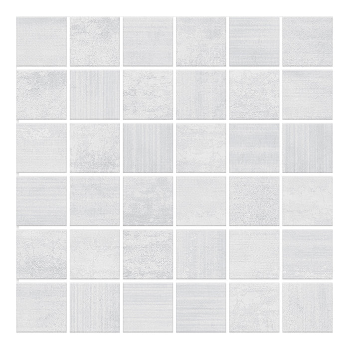 CommodiTile - Impressions 2 in. x 2 in. Porcelain Mosaic - Silver