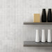 CommodiTile - Impressions 2 in. x 2 in. Porcelain Mosaic - Silver Installed
