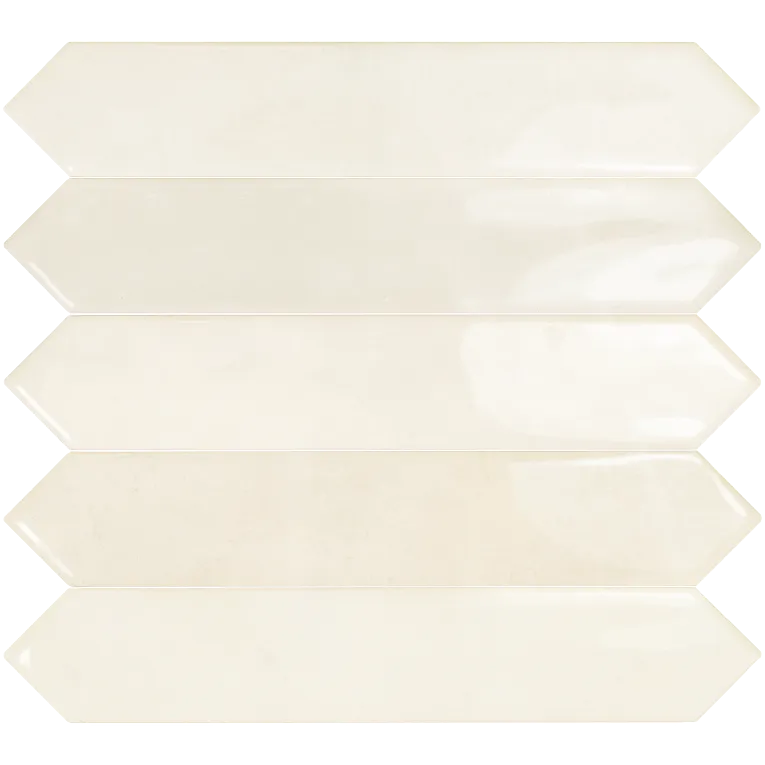 Arizona Tile - Spark Series - 2" x 10" Ceramic Picket Tile - Glossy Ivory