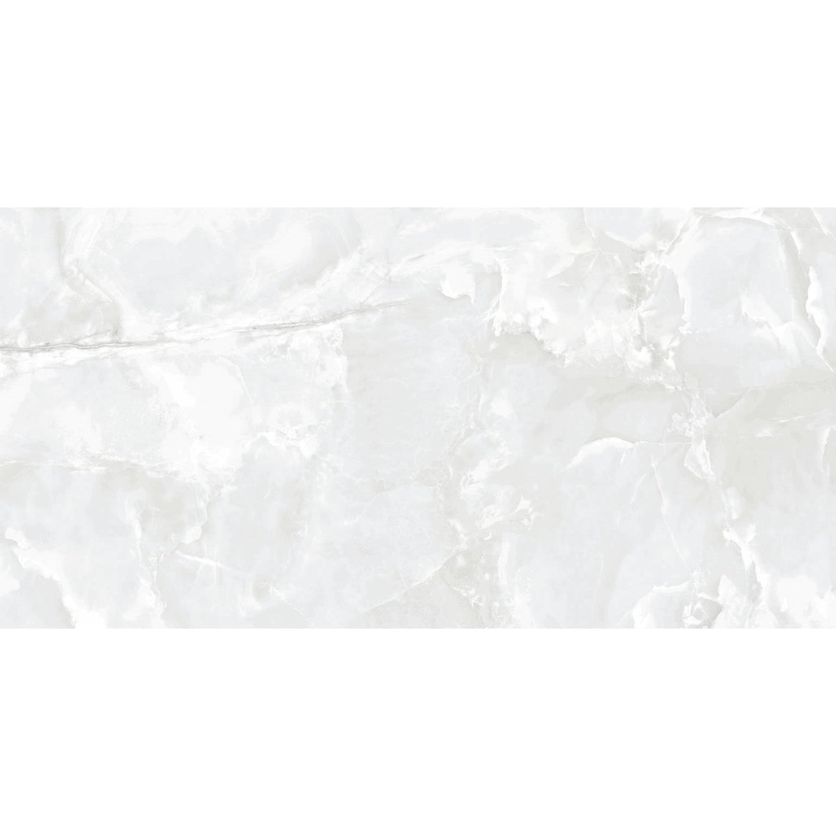 General Ceramic - Calacatta Eternal Series 12 in. x 24 in. Polished Rectified Porcelain Tile - White