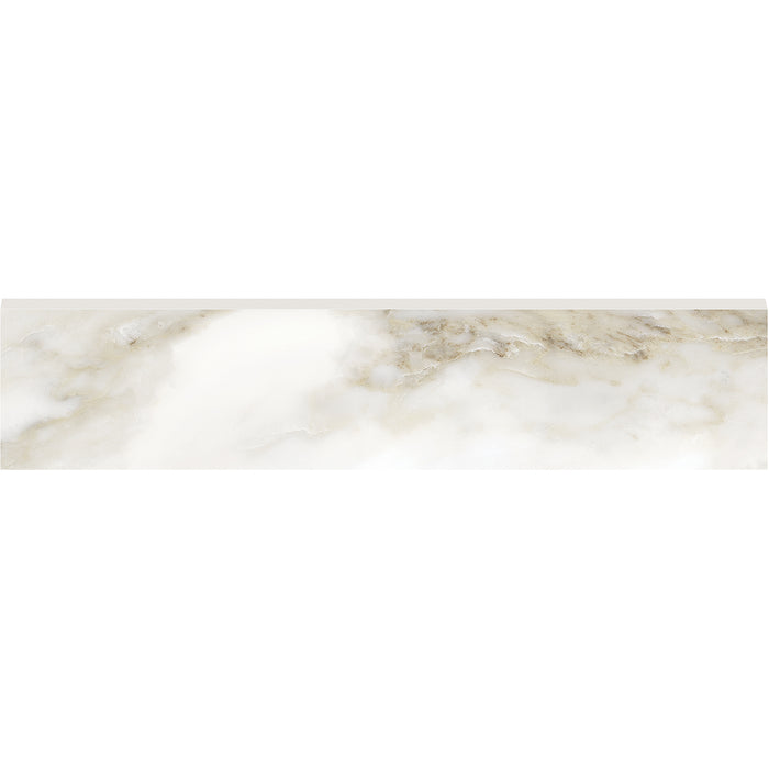 Anatolia - La Marca Glazed Porcelain 3 in. x 12 in. Polished Bullnose - Calacatta Paonazzo