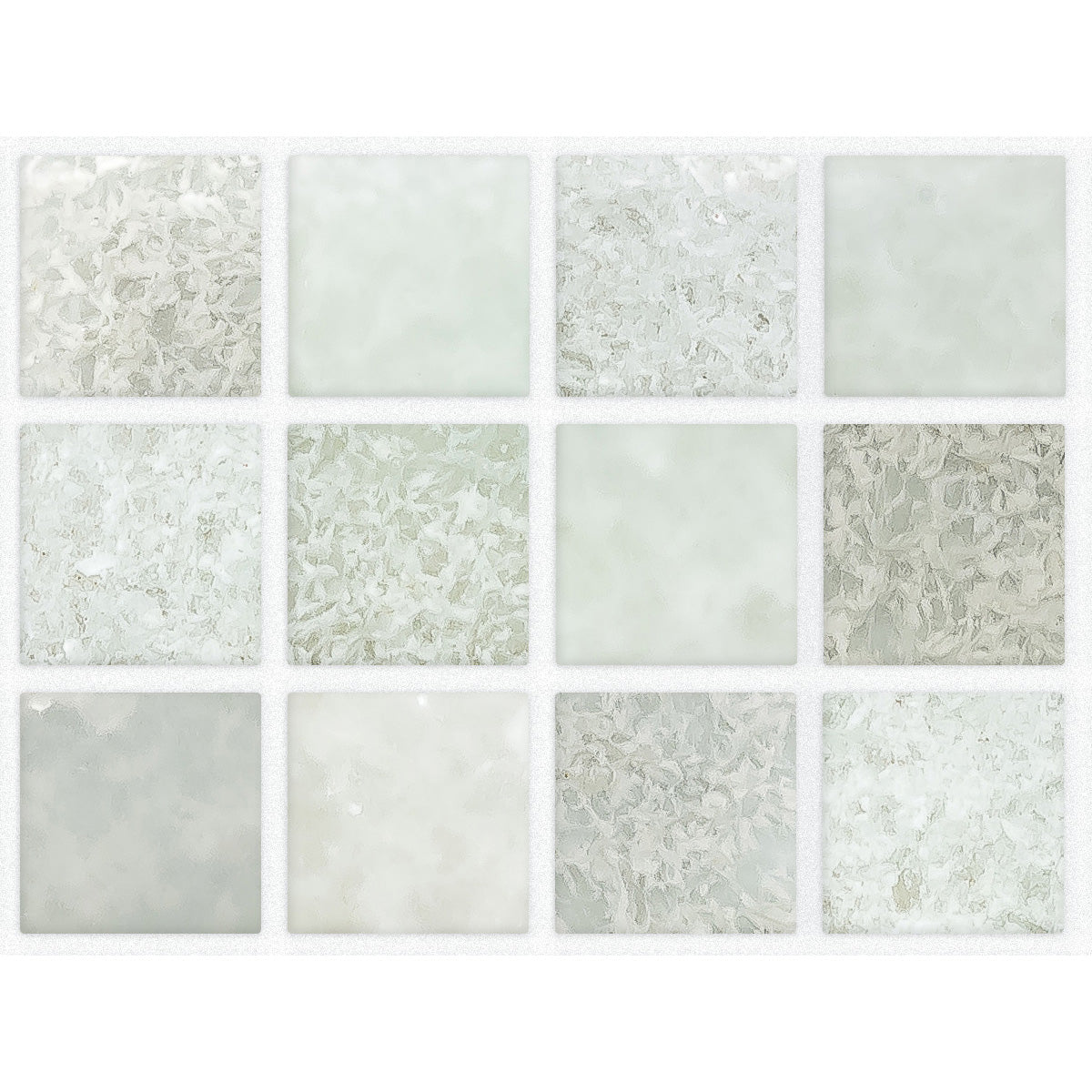 Ceramica - Liquid Glass Wall Tile 1 in. x 1 in. - Niagara Blend