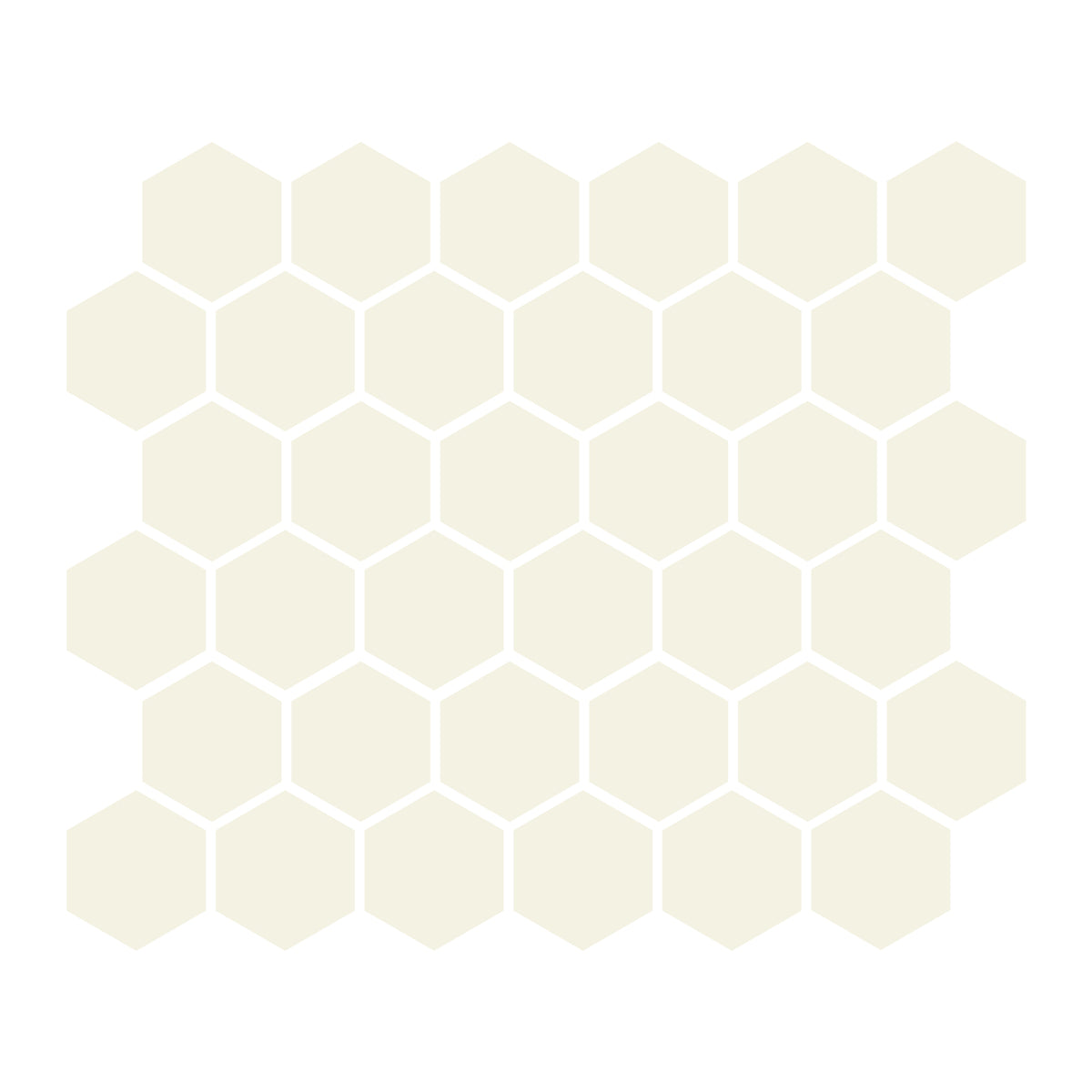 CommodiTile - Carrollton 2&quot; Hexagon Mosaic - Matte Biscuit