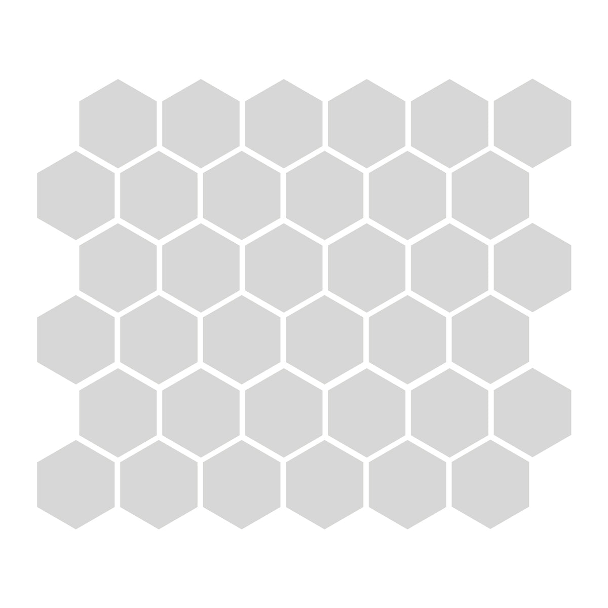CommodiTile - Carrollton 2&quot; Hexagon Mosaic - Matte Gray