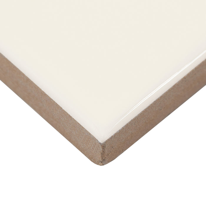 CommodiTile - Carrollton 4 in. x 16 in. Wall Tile - Biscuit Gloss