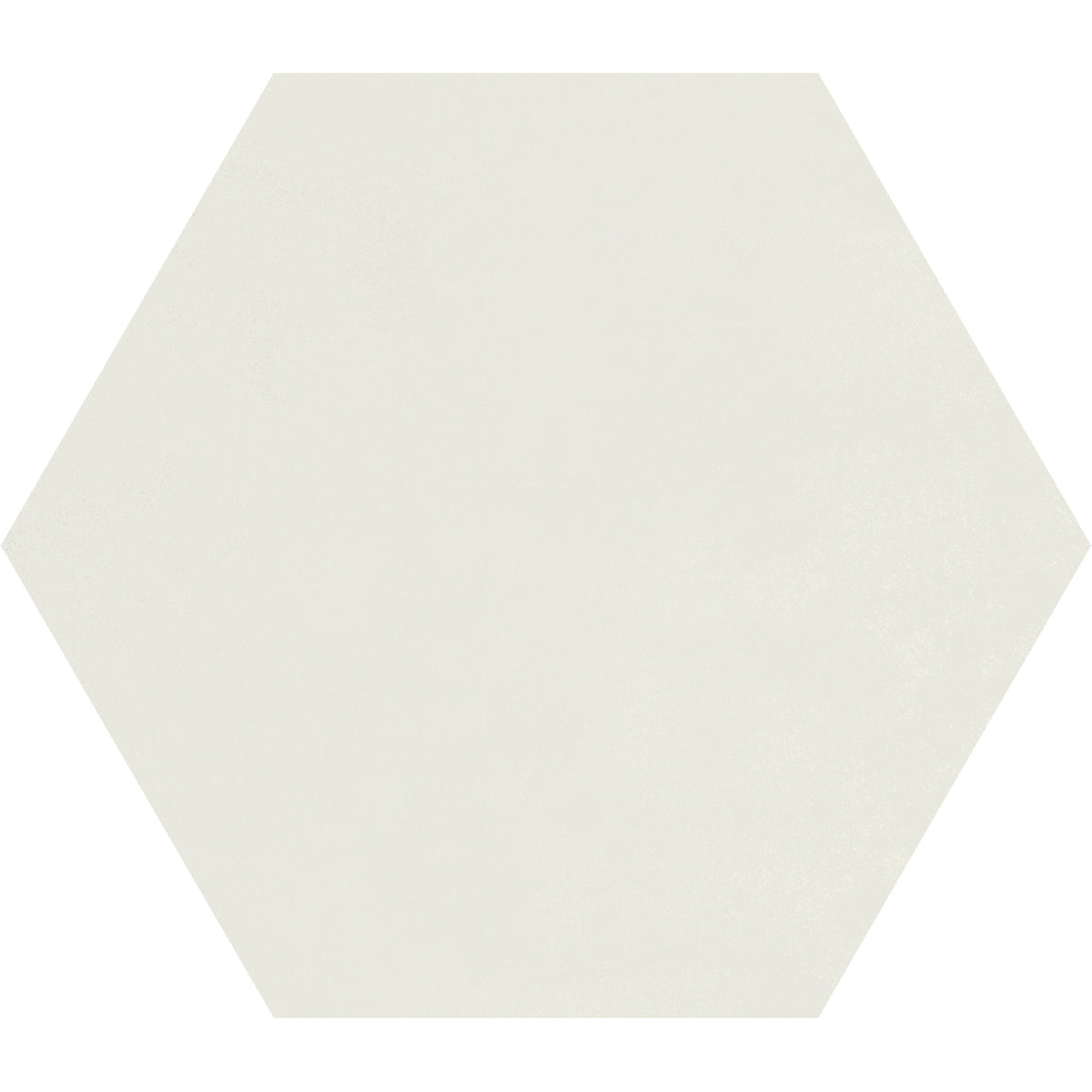 CommodiTile - Carrollton 9 in. x 10 in. Hexagon Porcelain Tile - White