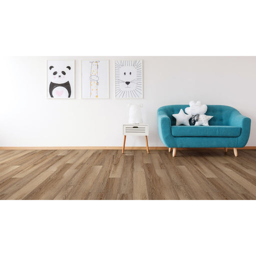 COREtec One Plus 6 in. x 48 in. Waterproof Vinyl Plank - Brawley Chestnut Installed