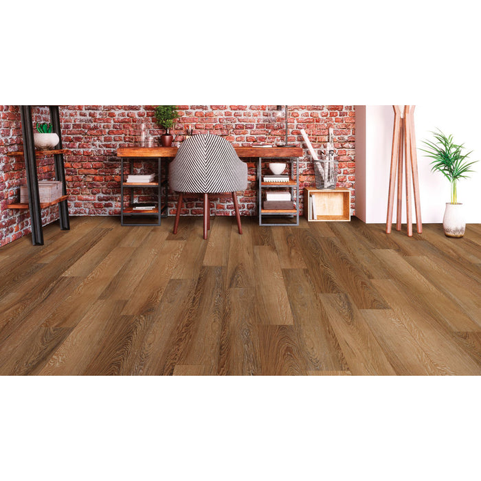 COREtec One Plus 6 in. x 48 in. Waterproof Vinyl Plank - Irvine Chestnut Installed