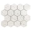 See Crossville Studios - Terrazzo - 12 in. x 10 in. Porcelain Hexagon Mosaic - Esagono White