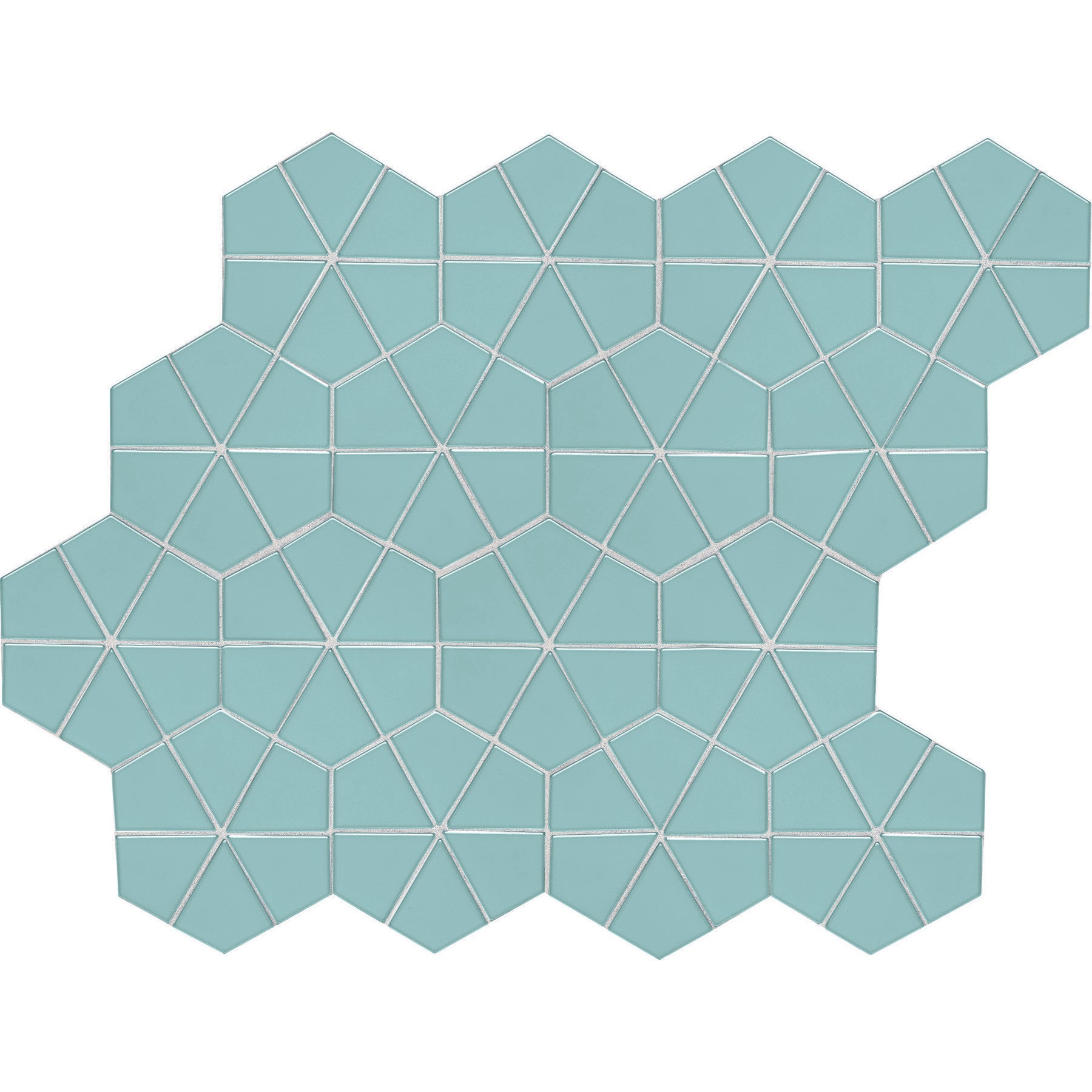 Daltile - Stagecraft - Undulated Kaleidoscope Mosaic - Spa 0148