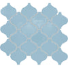 See Daltile - Color Wheel Retro - 3 in. x 3 in. Glazed Ceramic Arabesque Mosaic - Waterfall