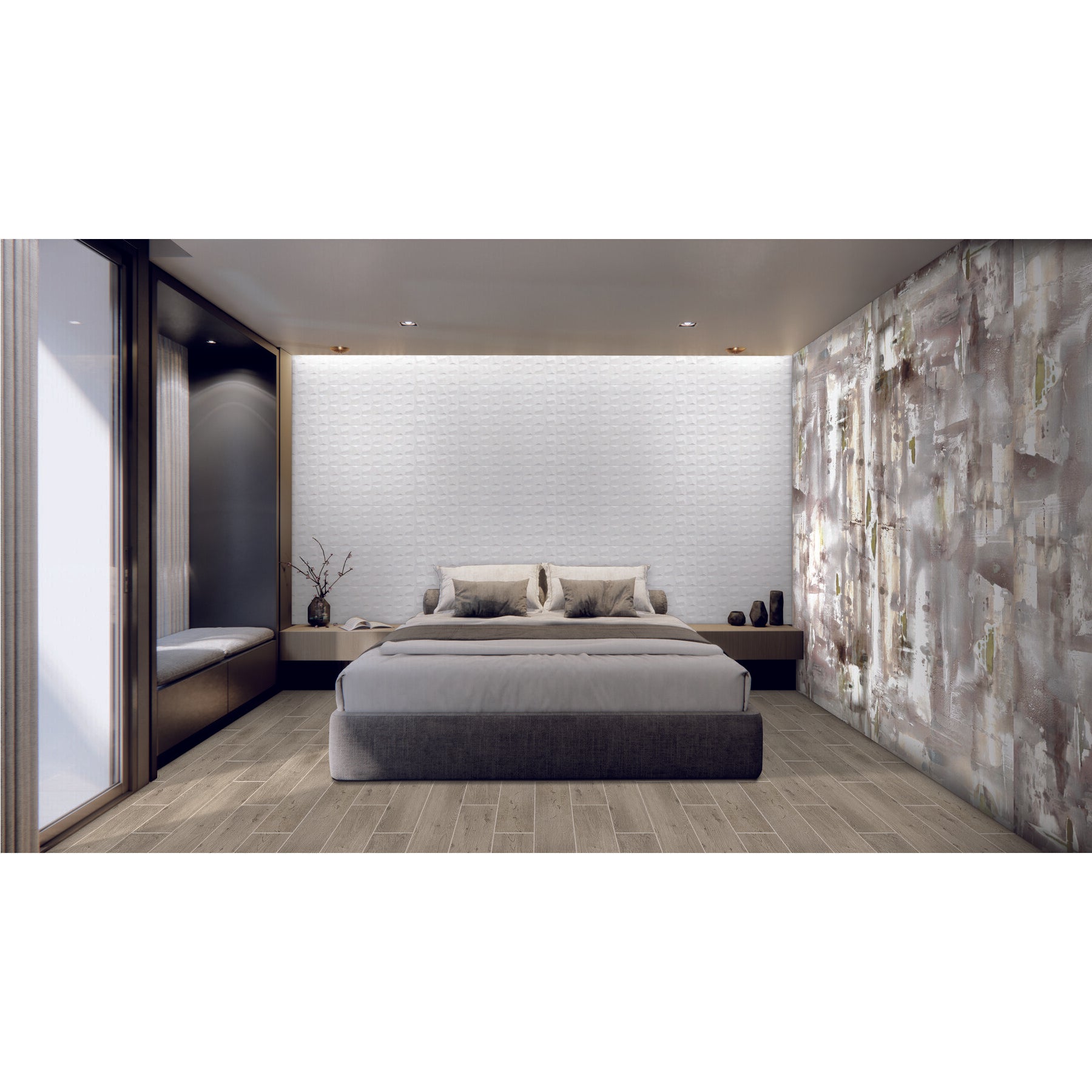 Daltile - Aesthetic - 12 in. x 36 in. Glazed Ceramic Wall Tile - Retrocube