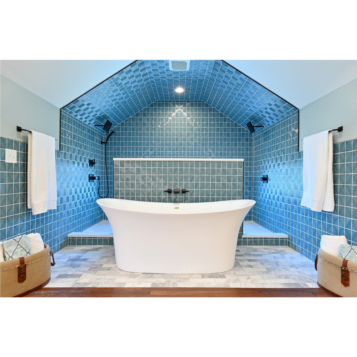 Daltile - Revalia Structural - Brilliant Blue RV21 Installed