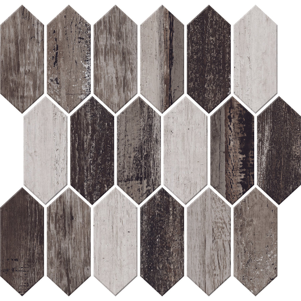 Daltile Cinematic 2 in. x 5 in. Picket Mosaic - CM43 Drama