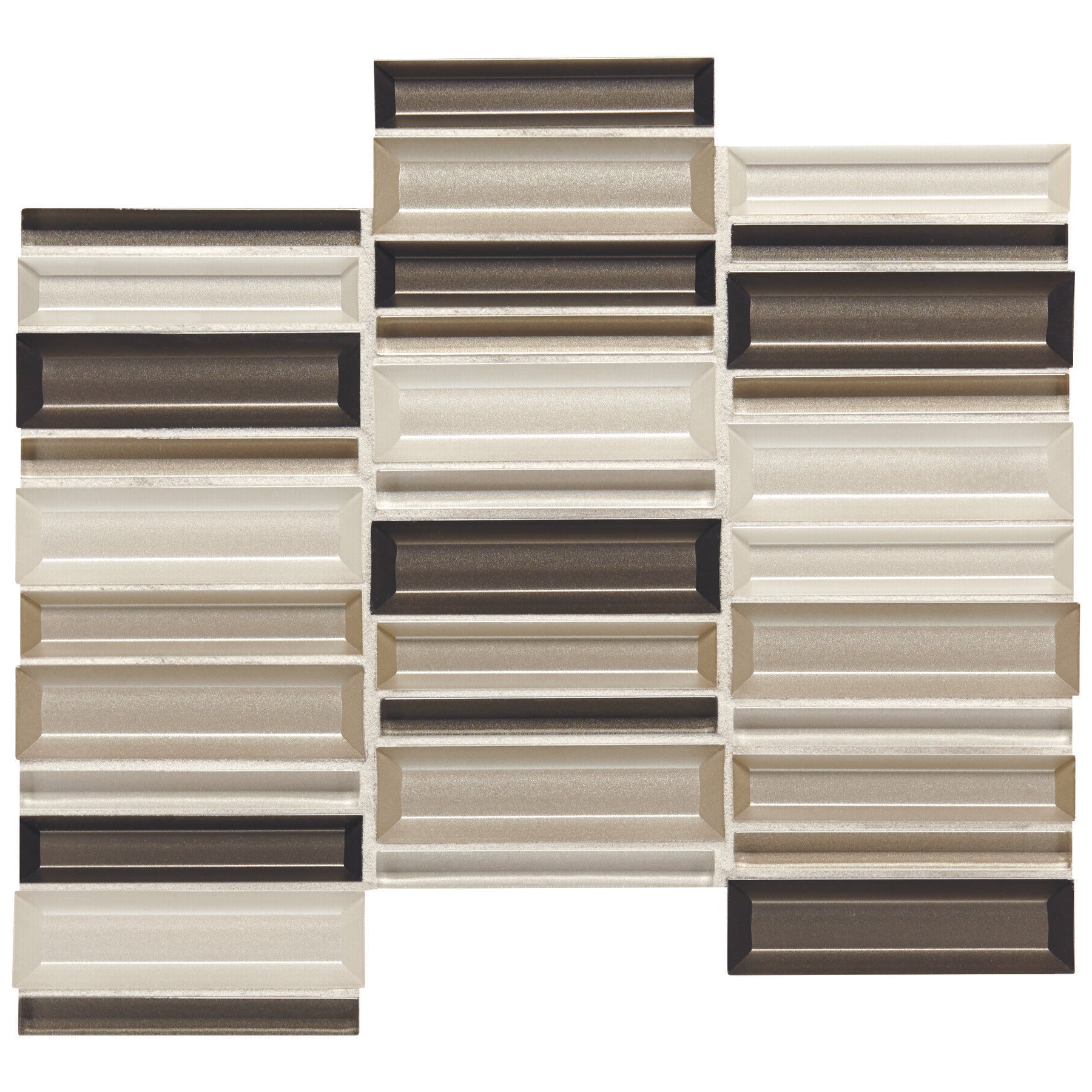 Daltile - Cascading Waters Glass Mosaic - Earth Tide