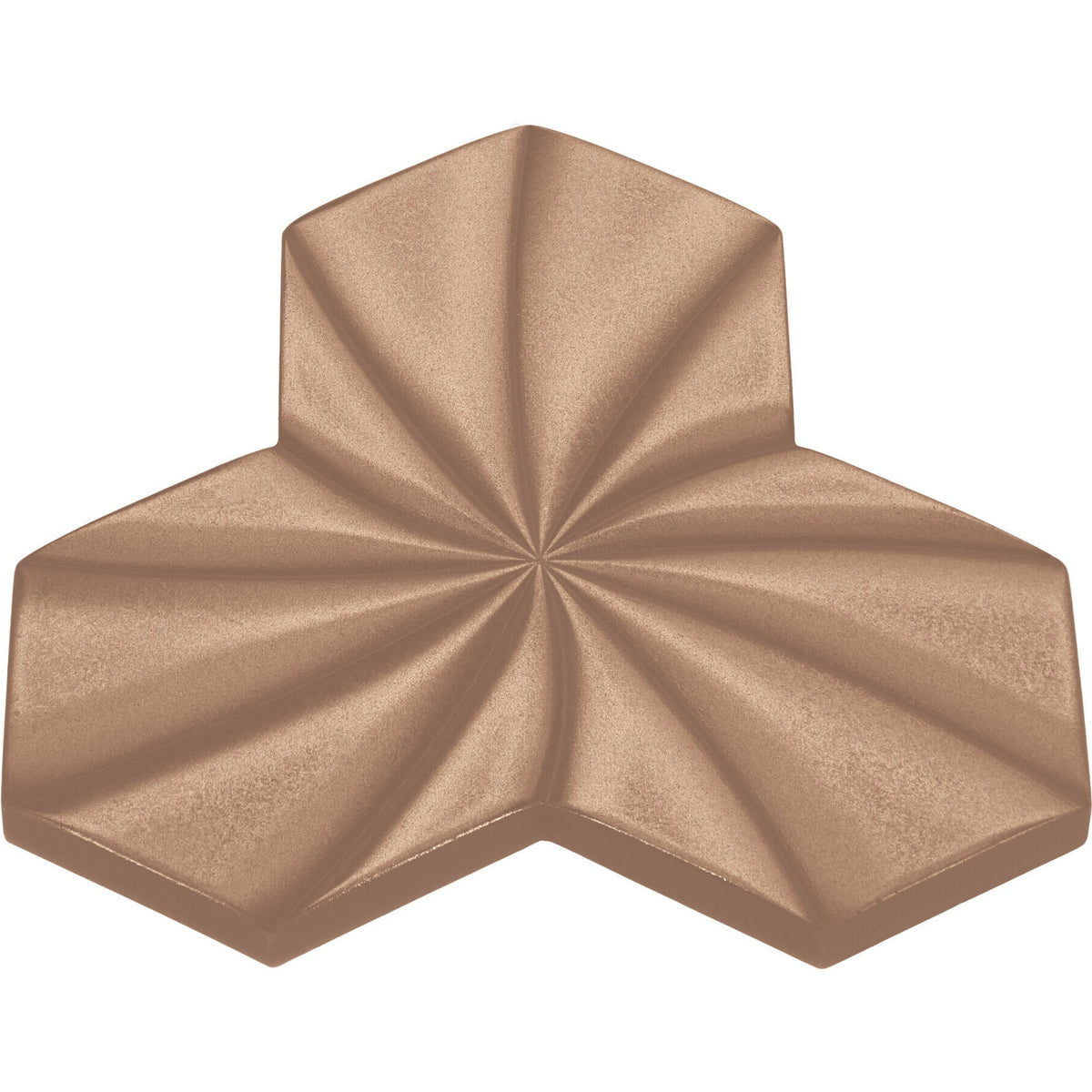 Daltile - STARE™ Collection - Electric 5 in. x 5 in. Tile - Tri-Hex Twist Charge Bronze