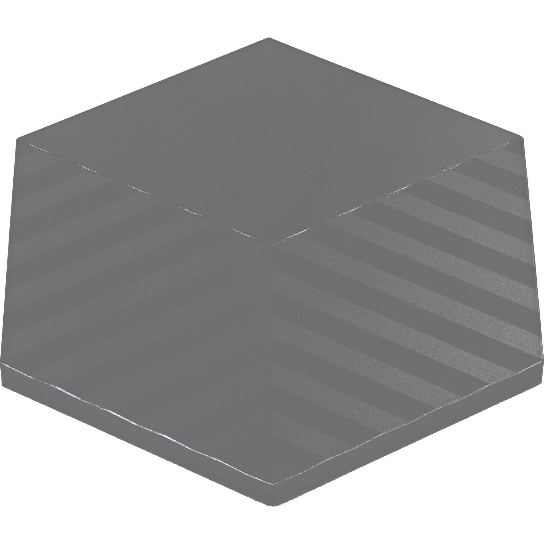 Daltile - STARE™ Collection - Electric 5 in. x 6 in. Tile - Hex Tread Volt Carbon