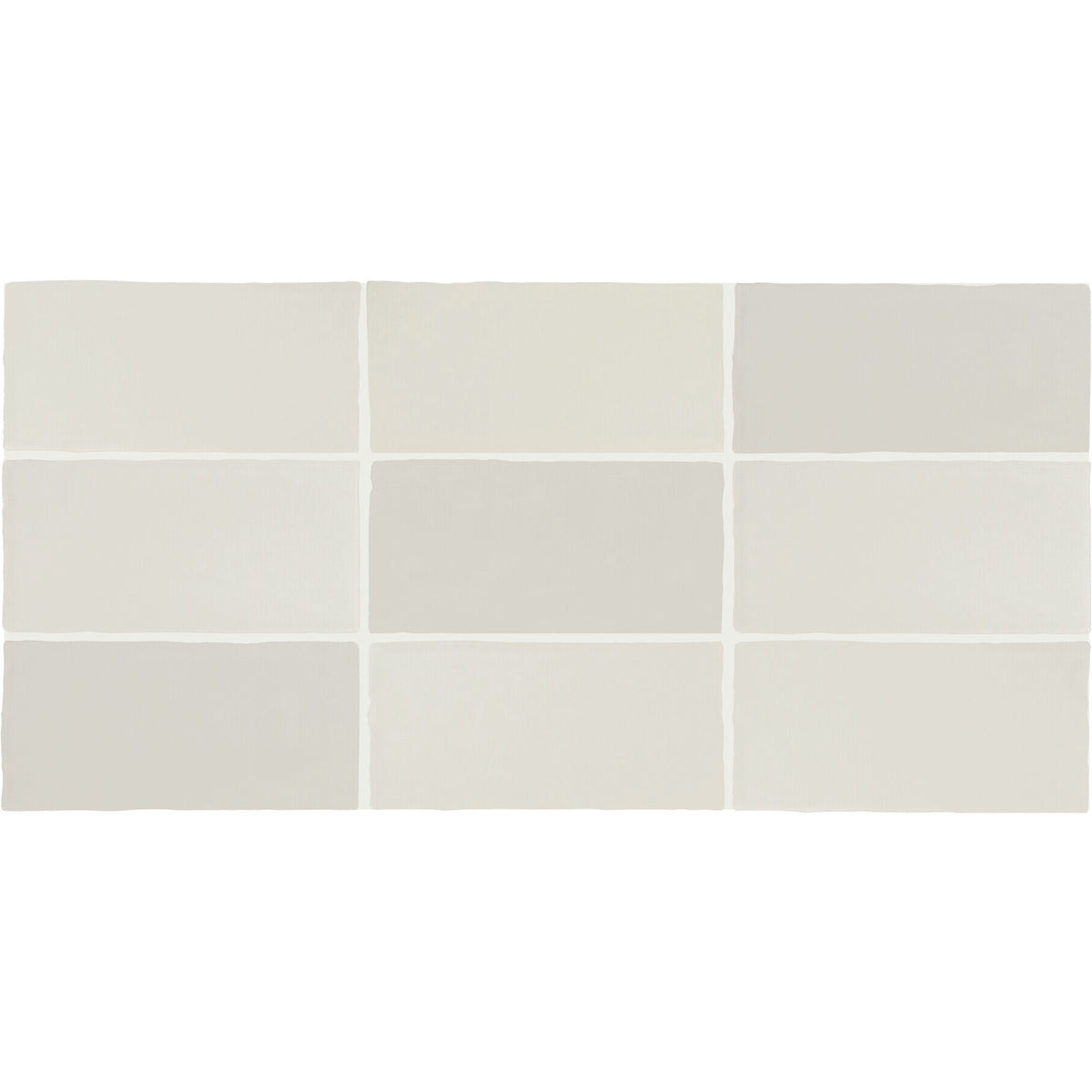 Daltile - Farrier - 2.5 in. x 5 in. Glazed Ceramic Wall Tile - Andalusian Grey Variation View