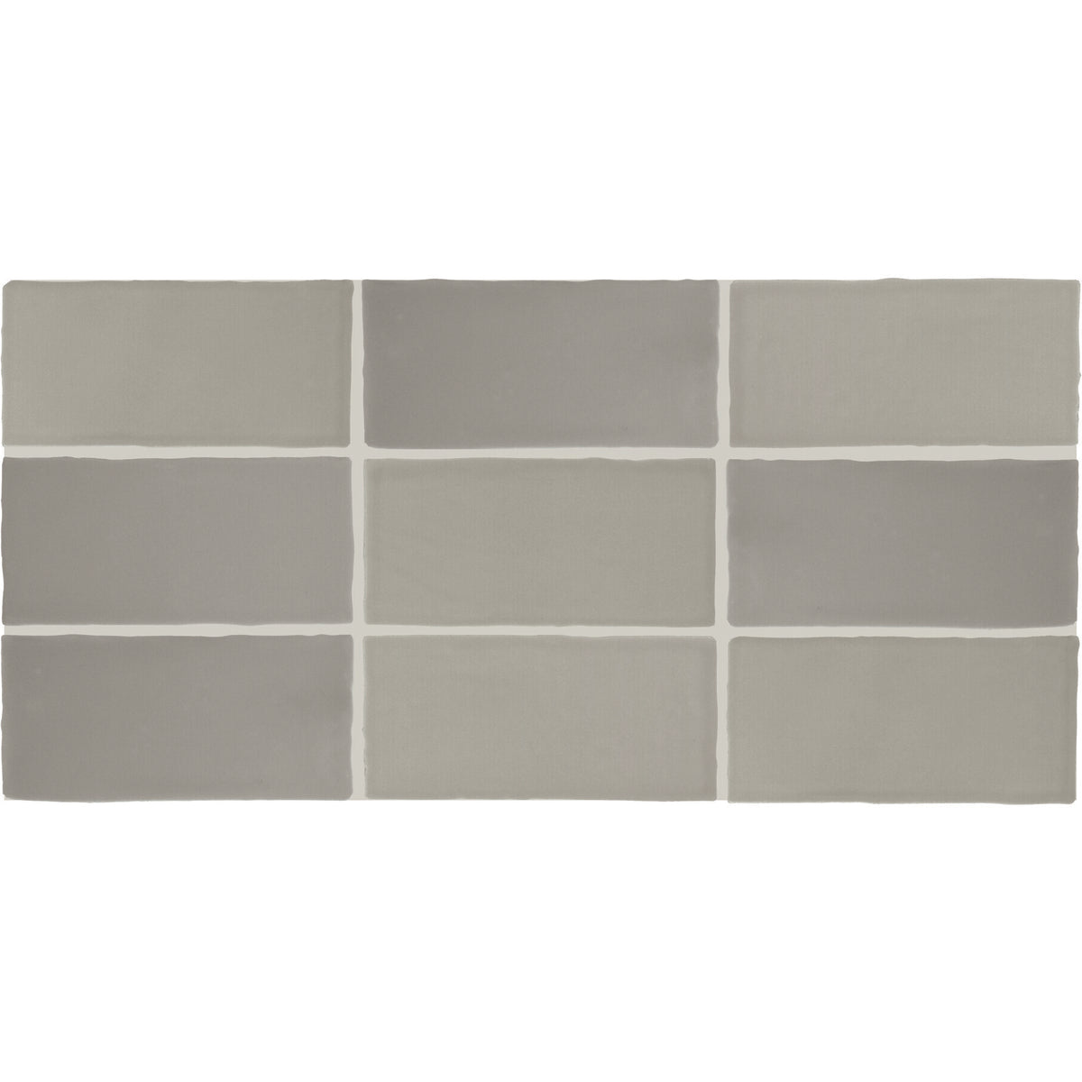 Daltile - Farrier - 2.5 in. x 5 in. Glazed Ceramic Wall Tile - Dartmoor Grey Variation View