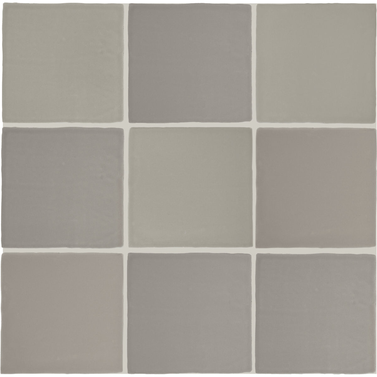 Daltile - Farrier - 5 in. x 5 in. Glazed Ceramic Wall Tile - Dartmoor Grey Variation