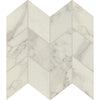 See Daltile - Famed 3 in. x 6 in. Chevron Mosaic Polished - Diamond