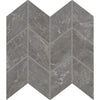 See Daltile - Famed 3 in. x 6 in. Chevron Mosaic Polished - Glamour