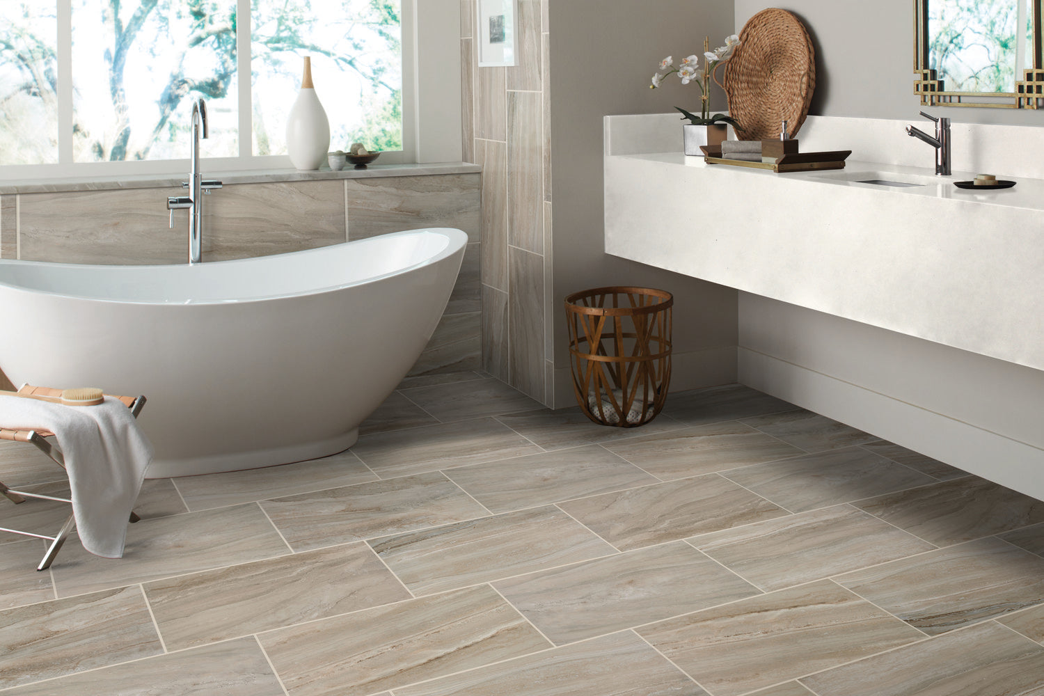 Daltile - Famed 24 in. x 24 in. Colorbody Porcelain Tile - Luxe Polished