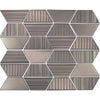 See Daltile - Industrial Metals 10 in. x 13 in. - Trapezoid Mosaic - Stainless