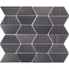 See Daltile - Industrial Metals 10 in. x 13 in. - Trapezoid Mosaic - Iron