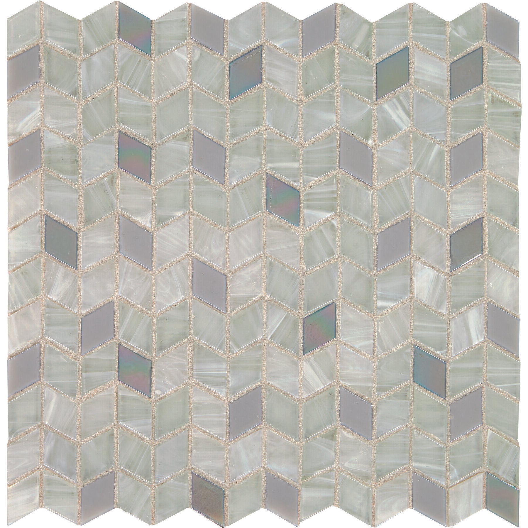 Daltile - Interstellar Glass Mosaic - Mother of Pearl