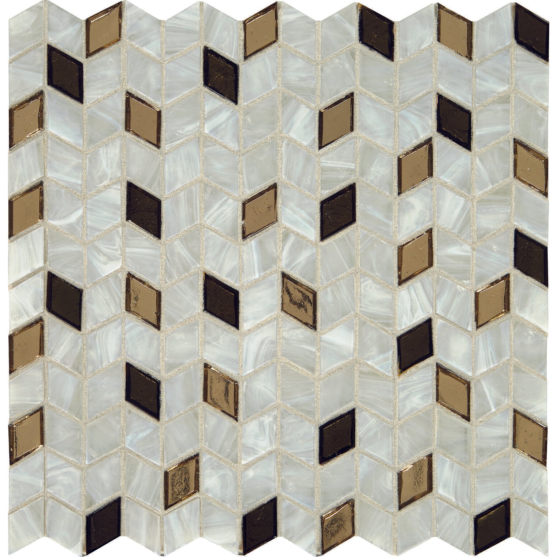 Daltile - Interstellar Glass Mosaic - Gold Rush