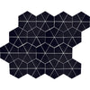 See Daltile - Stagecraft - Undulated Kaleidoscope Mosaic - Black K111 Glossy