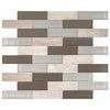See Daltile - Simplystick Mosaix - Brick Joint Mosaic - Chenille White