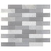 See Daltile - Simplystick Mosaix - Brick Joint Mosaic - Stormy Mist
