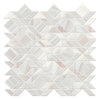 See Daltile - Pietra Divina 13 in. x 13 in. Framework Mosaic - Calacatta Dolomiti Honed