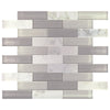 See Daltile - Simplystick Mosaix - Brick Joint Mosaic - Daphne White