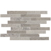 See Daltile - Center City - 6 in. x 24 in. Linear Mosaic - Arch Grey