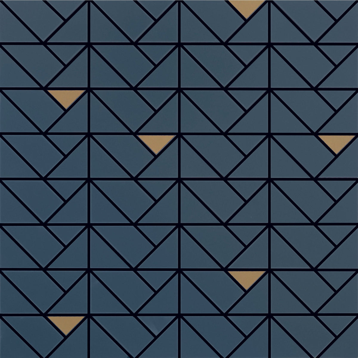 Daltile - STARE™ Collection - Eclettica Ceramic Triangle Mosaic - Blue