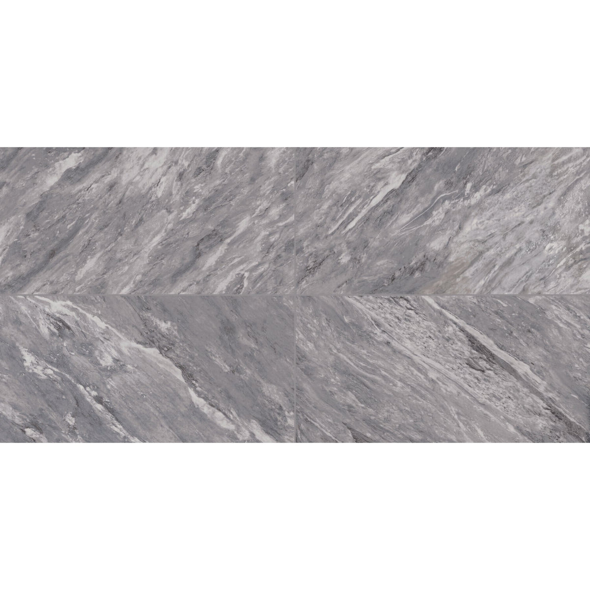 Daltile Marble Attache Lavish 12 in. x 24 in. Colorbody Porcelain Tile - Matte Stellar Grey Variation View