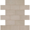 See Daltile - Modern Hearth - 2 in. x 4 in. Ceramic Brick-Joint Mosaic - Mantel Piece