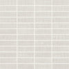 See Daltile Fabric Art 1 in. x 3 in. Modern Textile Straight Joint Mosaic - White