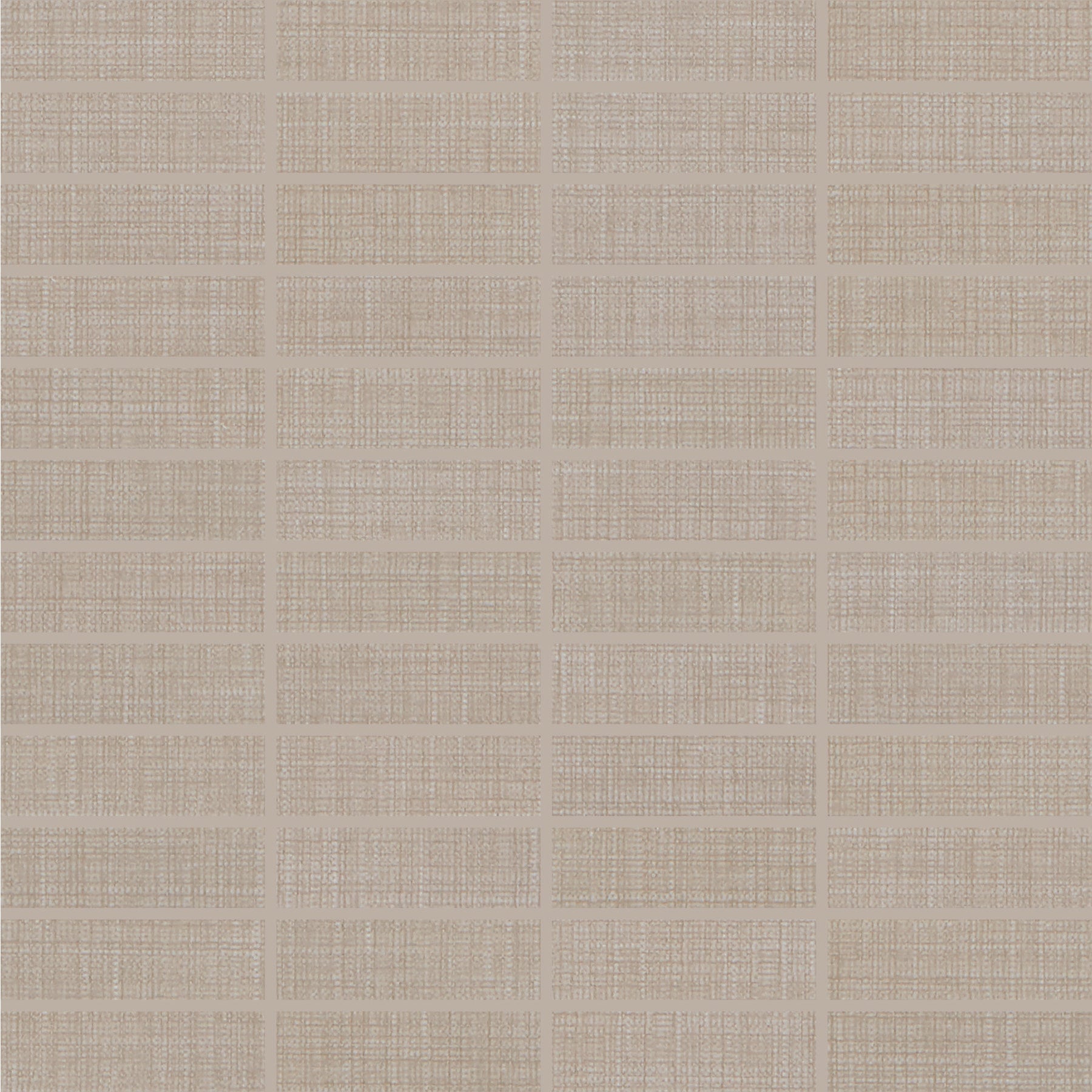 Daltile Fabric Art 1 in. x 3 in. Modern Textile Straight Joint Mosaic - Taupe