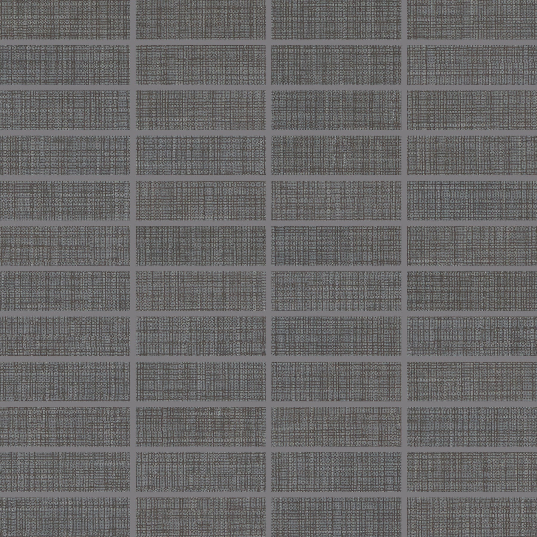 Daltile Fabric Art 1 in. x 3 in. Modern Textile Straight Joint Mosaic - Dark Gray