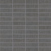 See Daltile Fabric Art 1 in. x 3 in. Modern Textile Straight Joint Mosaic - Dark Gray